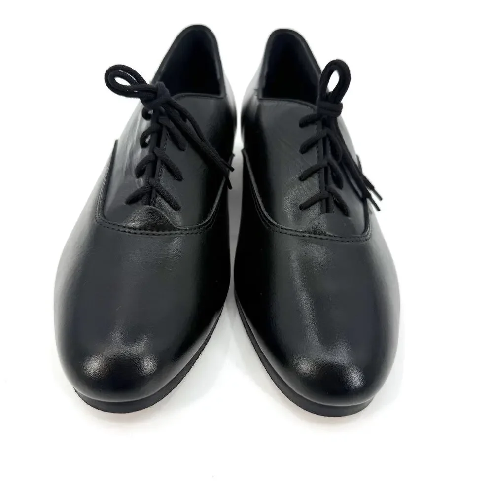 Barbette’s Vintage Black Leather Ballroom Dance Shoes Men’s Size 10M USA Made - Picture 3 of 11
